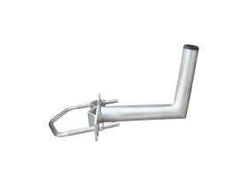 Anténní držák 25cm na stožár s vinklem, rozteč třmenu 120mm, trubka 42/2mm, výška 16cm