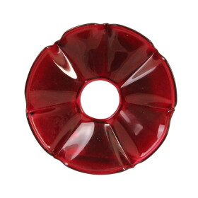 Strömshaga Ochranný kroužek na svíčku Bobeche Mona Red, červená barva, sklo