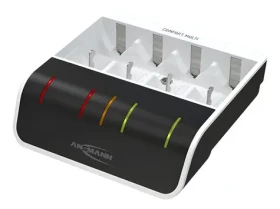 Ansmann Comfort Multi bílá/černá / Nabíječka / USB / 4 baterie / LED displej (1001-0093)