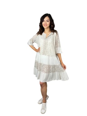 HOSH Šaty Caelia Velikost: UNI, Barva: Béžová