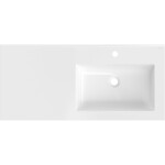 MEXEN - Otis umyvadlo zapuštěné do desky pravá 101 x 46,5, bílá lesk 25181000P