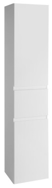 AQUALINE - ALTAIR vysoká skříňka s košem 40x184x31cm, pravá, bílá AI185R