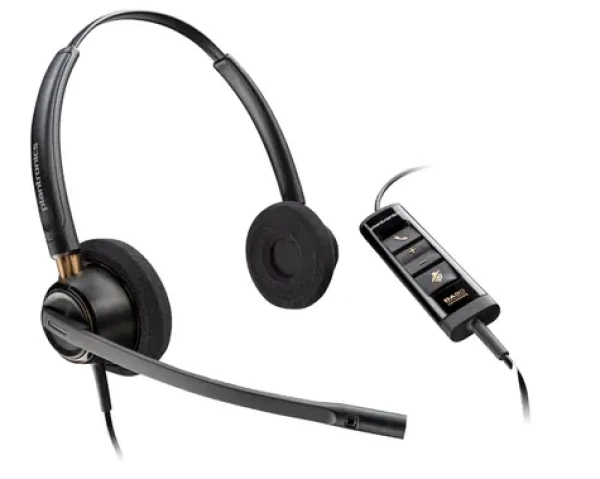 Poly EncorePro 525 černá / Náhlavní souprava / mikrofon / dvě sluchítka / USB-A (783R3AA)