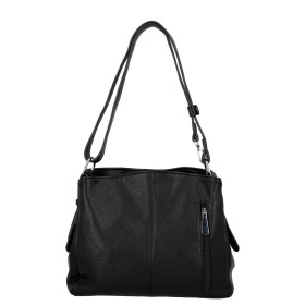 Trendy dámská koženková crossbody kabelka Julianna, černá
