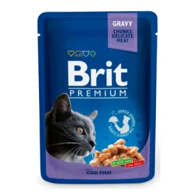 Brit cat adult S treskou v omáčce 100 g