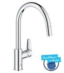 GROHE - Start Edge Dřezová baterie s výsuvnou koncovkou, chrom 30551000