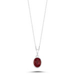 LUNICA Stříbrný náhrdelník RUBY 0983