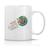 MÁM Z LATTE SRDCE - klasický bílý keramický hrníček 300 ml