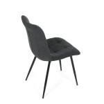 Jídelní židle, šedá, látka, DCL-193 GREY2