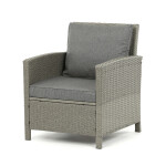 Zahradní sestava 140x70x60cm, polyratan, šedá, AZS-A1719 GREY