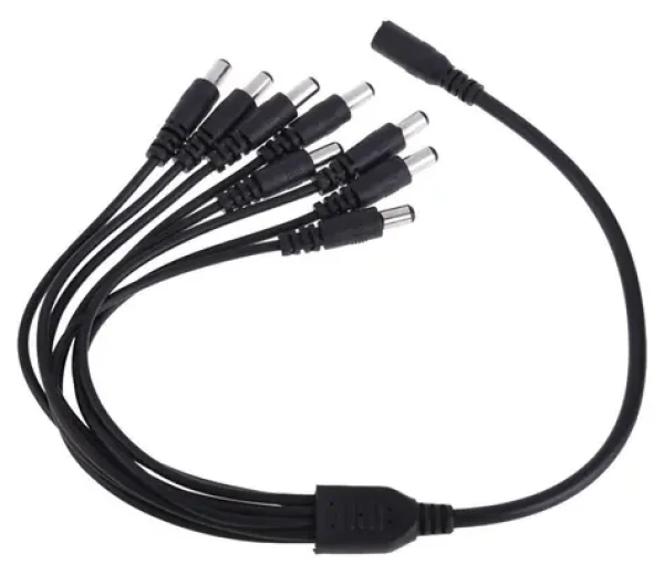 XtendLan Napájecí rozbočovač 1:8 / Napájecí rozbočovač / DC jack 2,1mm / kabel 2mm/0,3mm (ZPSPLIT2118B)