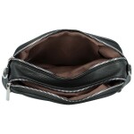 Trendy dámská koženková crossbody kabelka Willa, černá