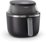 Philips NA341/00 černo-stříbrná / Horkovzdušná fritéza / 2000 W / objem 7.2 l (NA341/00)