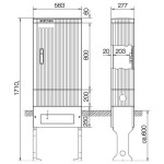 ABN SL175P Přípojný sloupek Obsah 1 ks
