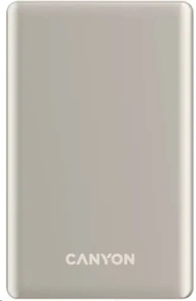 CANYON CNS-CPB510BE béžová / Powerbanka / 10000mAh / PD 20W / bezdrátové nabíjení USB-C (CNS-CPB510BE)