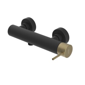 SAPHO - ULTRASAN nástěnná sprchová baterie, černá mat/zlato mat UT011VBG