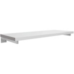 CERANO Deska pod umyvadlo Navira Pro + 2 skryté konzole - bílá matná - 70x46x3,6 cm