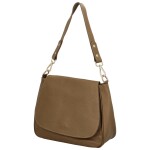Stylová dámská kožená crossbody kabelka Dawn, khaki