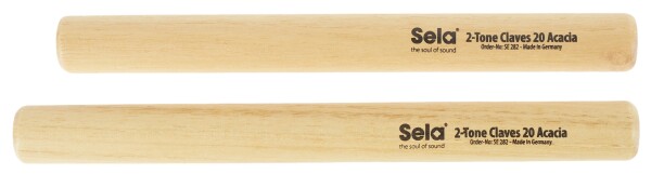 Sela 2-Tone Claves 20 Acacia