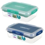 Sistema To Go STAX Dělený vodotěsný box na jídlo 2.2 l zelená-modrá (9414202217011)