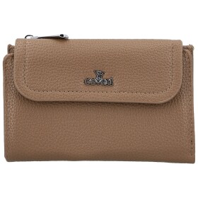 Stylová dámská koženková peněženka Coveri Deana, tmavě béžová