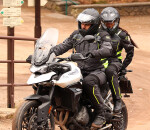 Bunda na motorku Nazran Cavell Tech-Air black/grey/fluo černá