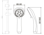 INVENA - Sprchový set CITY AU-06-001-Q