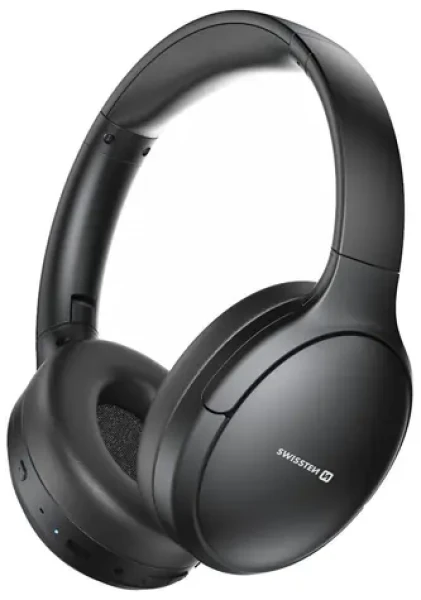 SWISSTEN PURE černá / Bluetooth sluchátka / ANC / BT 5.3 / 3.5mm jack / USB-C (54400221)