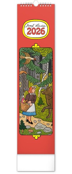 Kalendář 2026 nástěnný: Josef Lada, 12 x 48 cm