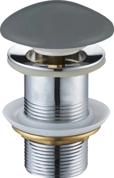 MEXEN - Zátka klik-klak bez přepadu, tmavě šedá mat keramická 79910-71