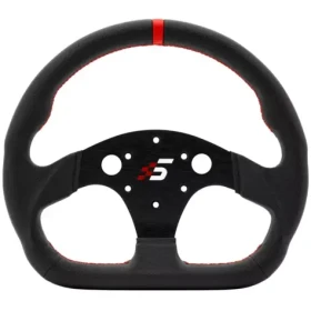 Simagic P-325D Věnec volantu (K) / 325 mm / CNC hliník a kůže (P-325D(K)(LEATHER))