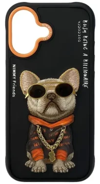 Nimmy Cool Dog kryt pro Apple iPhone 17 černá / Kryt / Apple iPhone 17 (N-YJ-IP17-01)