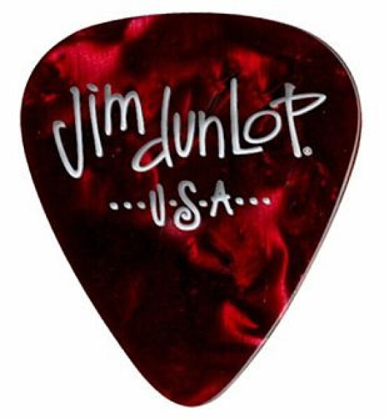 Dunlop 483P09TH Genuine Celluloid Red Pearloid Thin