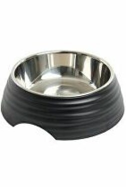 Miska melamin Frosted Ripple Bowl 700ml černá BUSTER