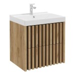 Koupelnová skříňka s umyvadlem SAT Delano 60x56x45 cm dub mat DELANO60ZDCUM DELANO60ZDCUM