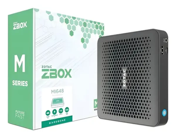 ZOTAC ZBOX edge MI648 černá/bílá / Barebone mini PC / Intel Core i5-1340P / DDR5 / 2x M.2 / Wi-Fi 6 / bez OS (ZBOX-MI648-BE)