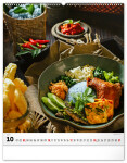 Nástěnný kalendář 2027 Notique Gourmet, 48 × 56 cm