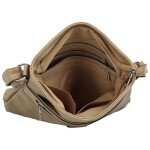 Trendy dámská koženková crossbody Laka, béžová