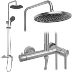 REA - Sprchový set Foster Brush Nickel REA-P9668