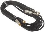 Bespeco ROCKIT Interlink Cable 2x RCA - 2x Jack Mono 5 m