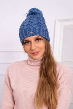 Fleecová čepice Waleria K307 denim UNI
