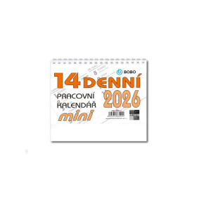 Stolní kalendář 2026 pracovní MINI 14denní
