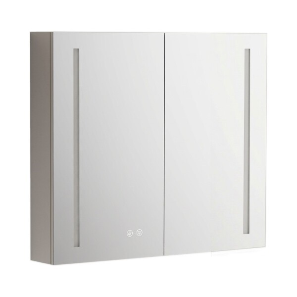 Mereo Koupelnová galerka 80 cm, zrcadlová skříňka, stříbrná CN191