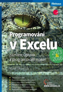 Programování Excelu 2013 2016 Programování