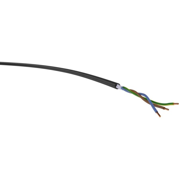 VER H05RR-F 3G0,75 Ri. 50 energetický kabel H05RR-F 3 G 0.75 mm² černá 50 m