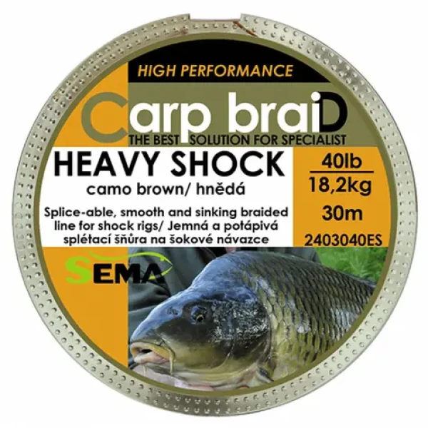 Sema Šňůrka Heavy Shock 30m 60lbs 27,2kg (2403060ES)