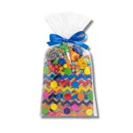 Dortisimo Celofánový sáček Barevné tvary 12,5 x 27 cm (12 ks)