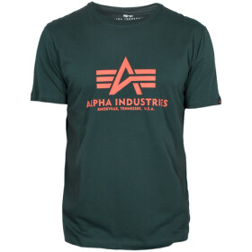 Alpha Industries Tričko Basic T-Shirt petrolejové XXL