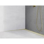 MEXEN - Line-B spádová lišta nástěnná 120 cm levá, zlato 185002120L