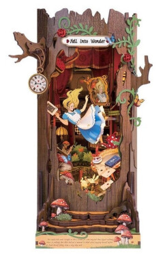 3D skládačka Zarážka na knihy: Cesta do říše divů